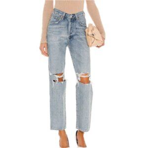 Citizens of Humanity Premium Vintage V Front Wide Leg Elodie Destruction 25